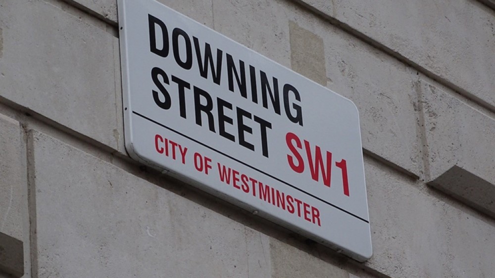 Downing Street Road Sign